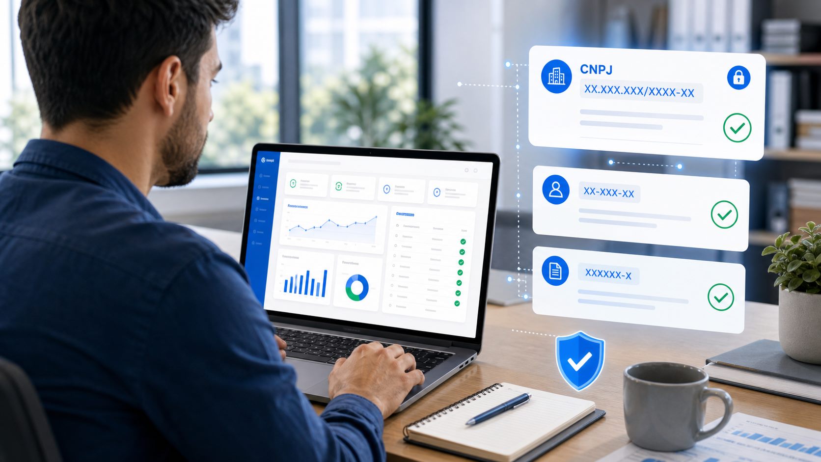 Validação de CNPJ alfanumérico em sistema financeiro empresarial